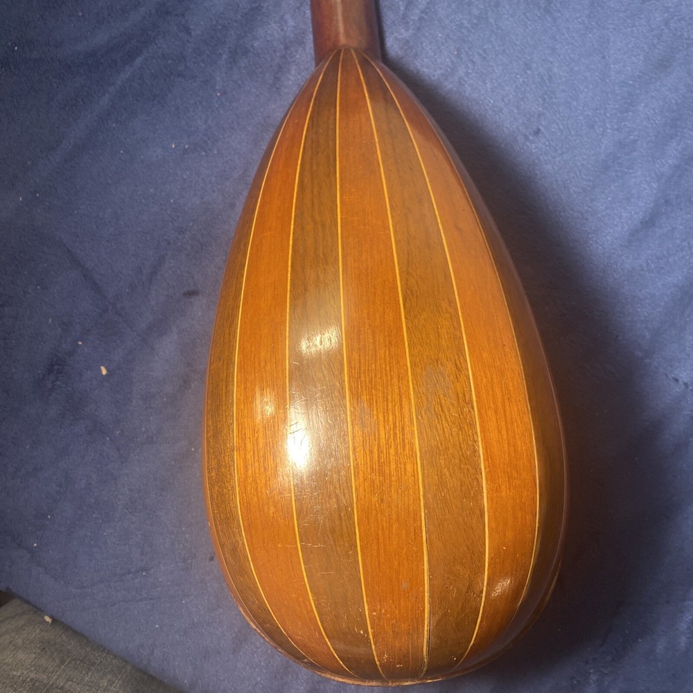 Antique Humpback Mandolin With Original Case