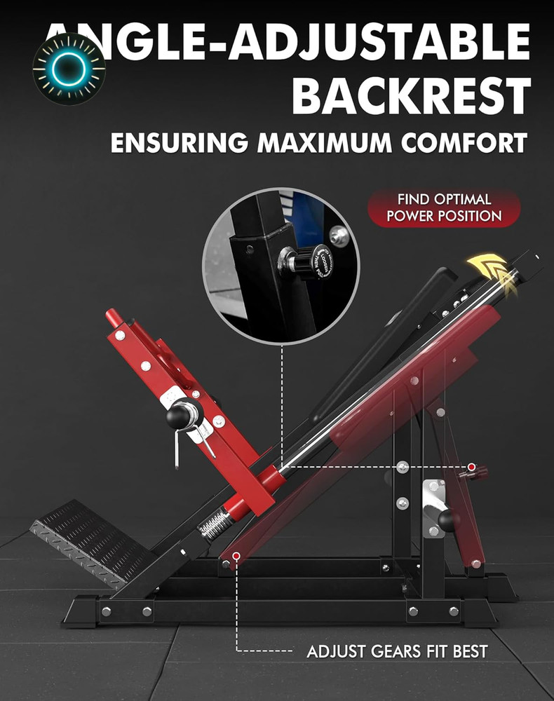 Linear Row Machine Back Workout Machine for Home Gym Plate-Loaded Back Machine