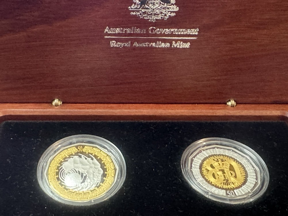 2006 RAM Royal Collection Selectively Gold Plated 50c Silver Proof Set