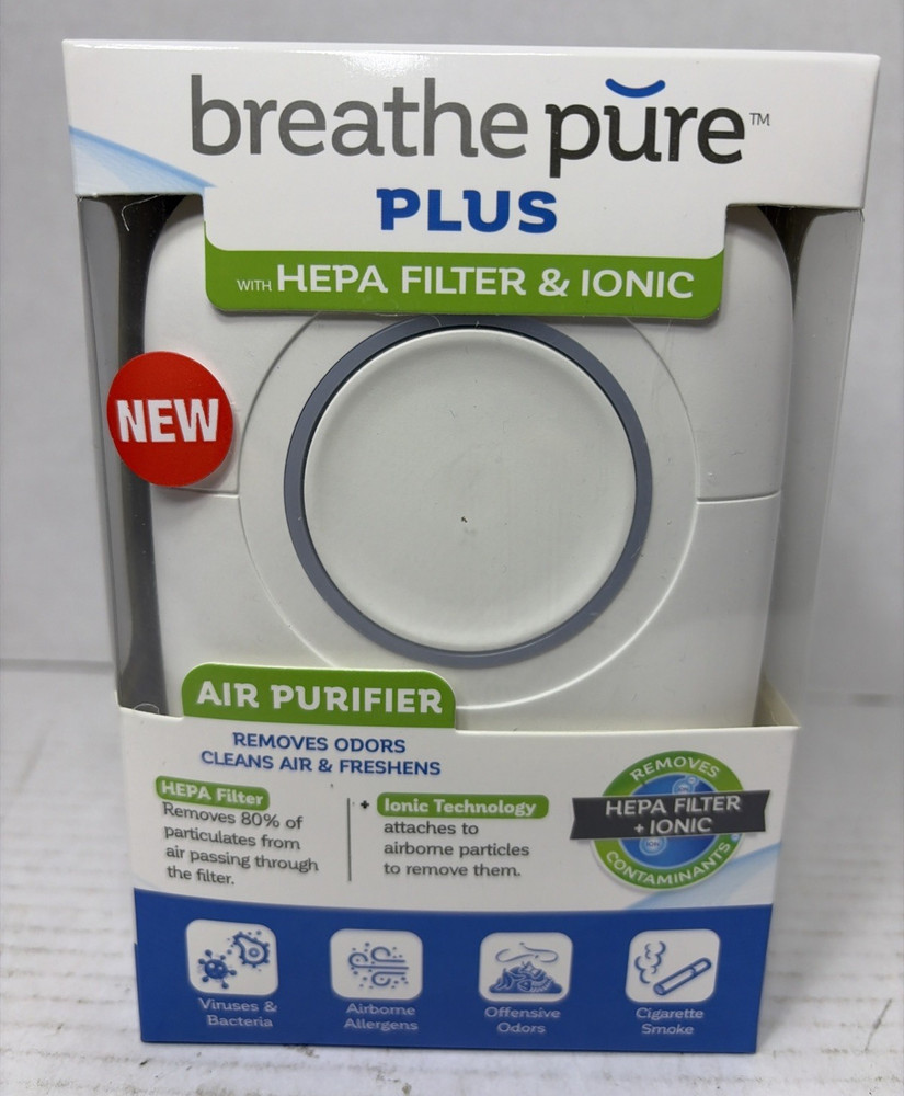 Breathe Pure Plus Plug In Air Purifier, Portable