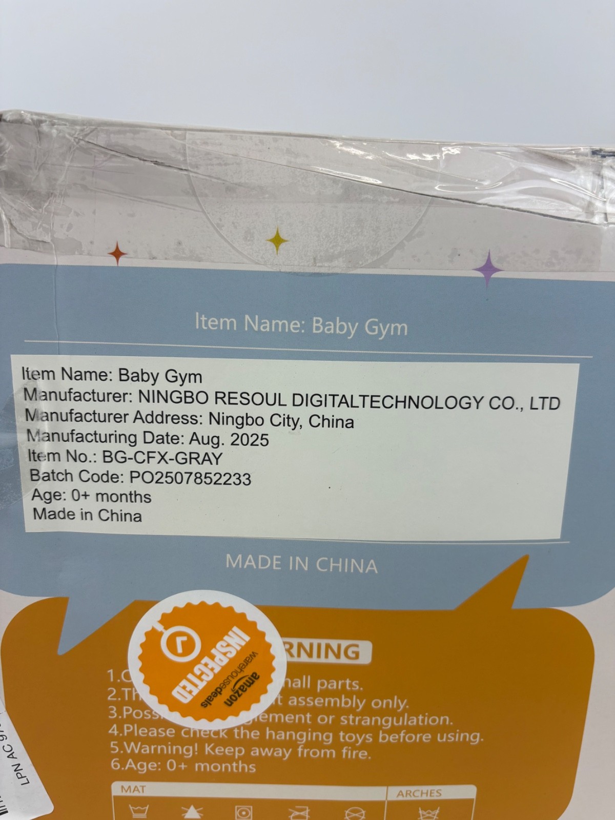 Little Dove 5-in-1 Plush Baby Play Gym, Tummy Time Mat -Convertible Baby Gym