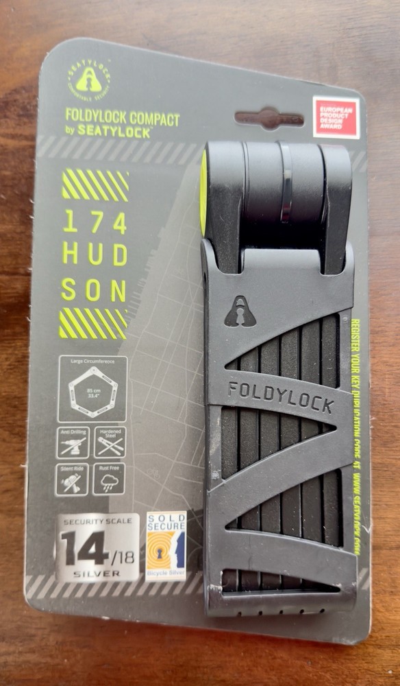 FoldyLock Compact Folding Bike Lock - Award Winning Patented Lightweight High...