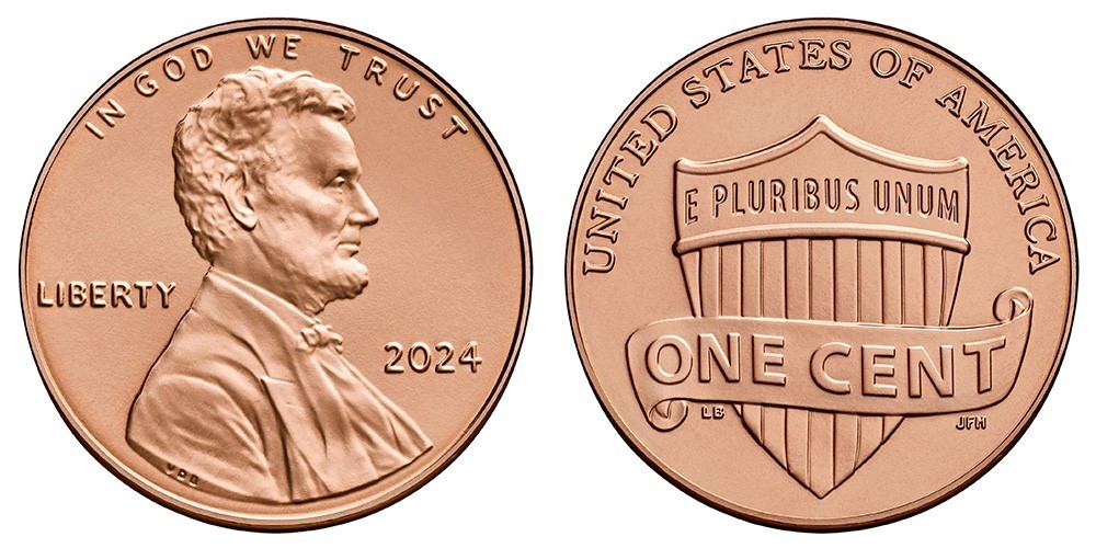2024 P Lincoln Shield Cent BU Brilliant Uncirculated