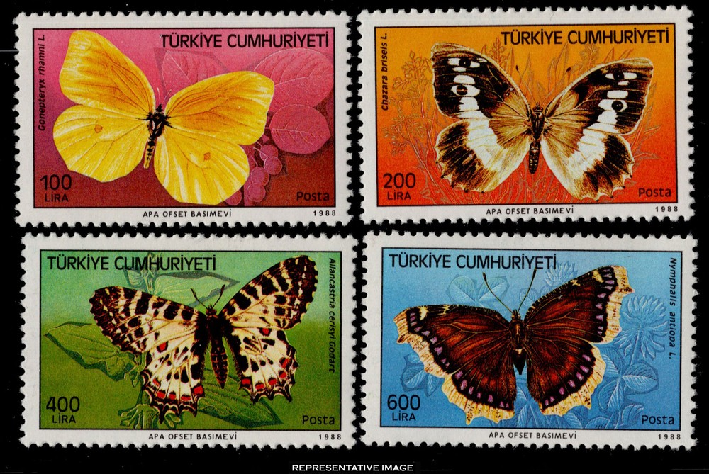 Turkey Scott 2421-2424 Unused hinged.