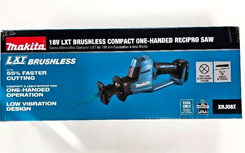 NEW Makita 18V XRJ08Z Brushless Cordless Reciprocating Saw One Hand Compact Volt