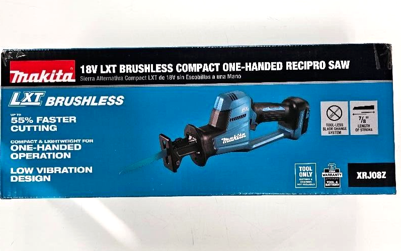 NEW Makita 18V XRJ08Z Brushless Cordless Reciprocating Saw One Hand Compact Volt