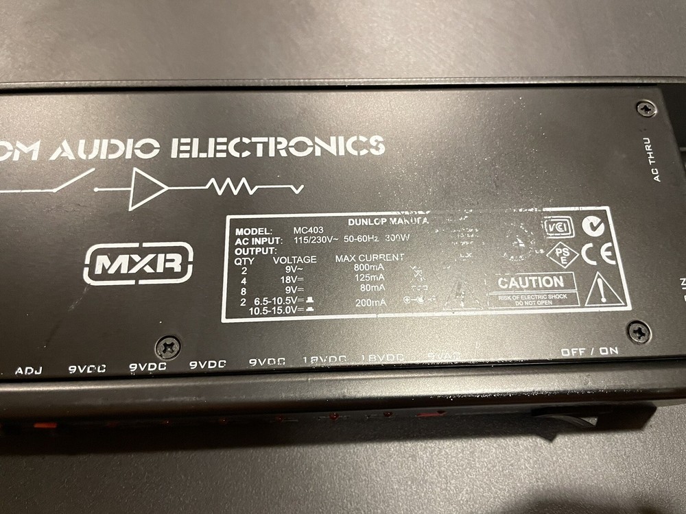 MXR Rack Mount Power Supply (MSRP $400) Cables Included