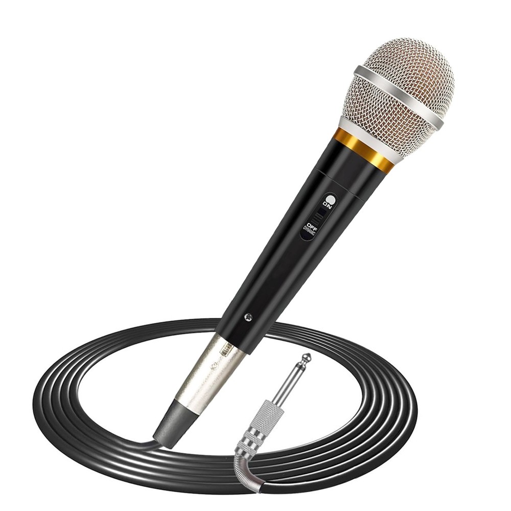 Pro Moving Dynamic Handheld Microphone with 13ft Cable Wired XLR Microphone
