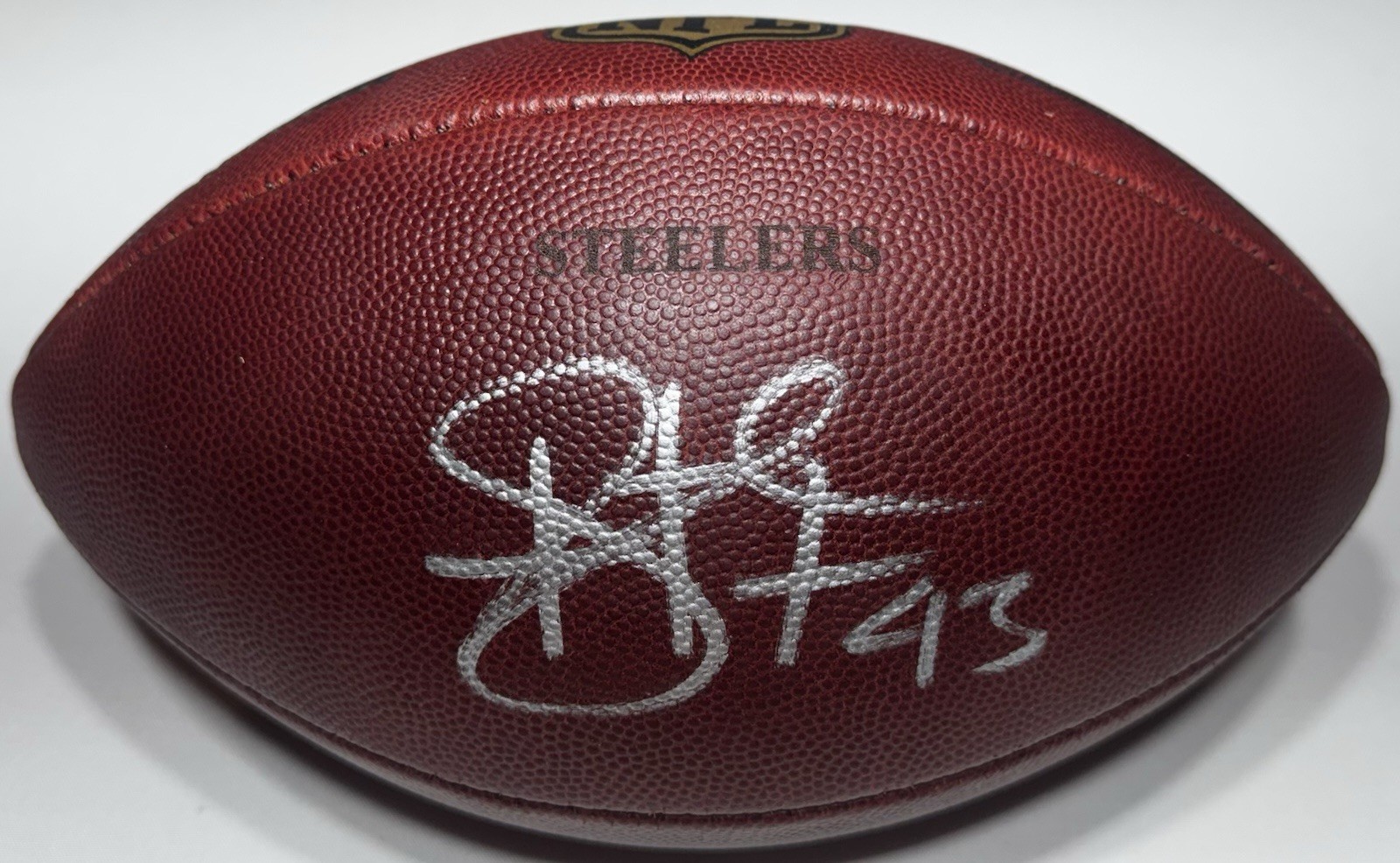 Pittsburgh Steelers Troy Polamalu Signed Autographed 2009 Game Used NFL Football