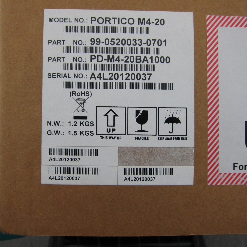 PDC Portico M4-20 Mobile Direct Thermal Barcode Bluetooth Printer New Open Box
