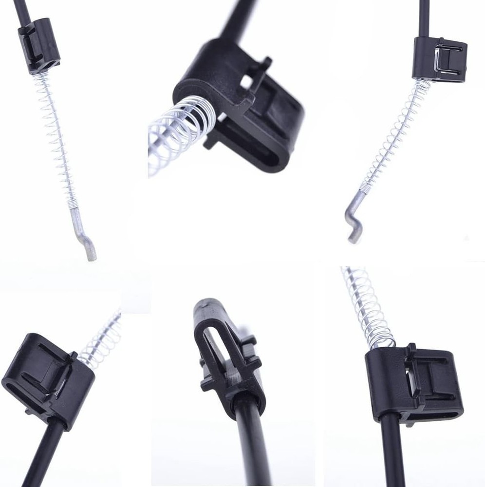 2 Pieces Recliner Release Cable Replacement D-Ring Pull Handle, Exposed Black