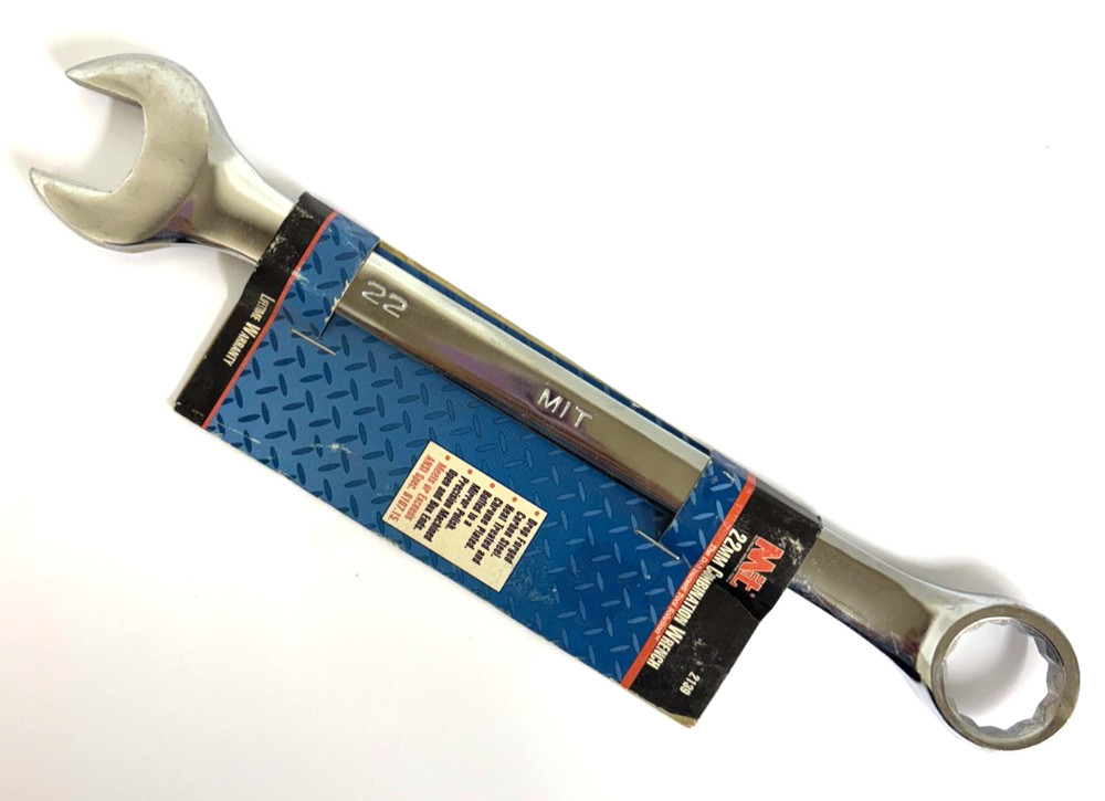 22MM COMBINATION WRENCH CHROME FINISH 12 POINT MIT 2139