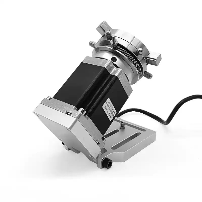 Fiber Laser Marking Machine Parts Rotary With Driver Worktable D80 D69 E69