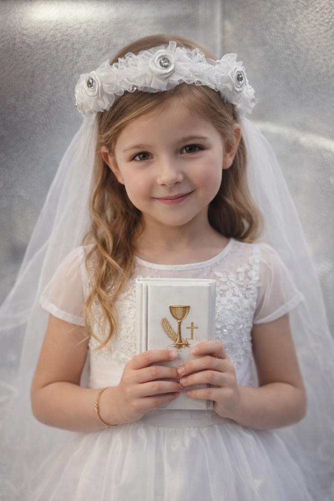 first communion veil-c6