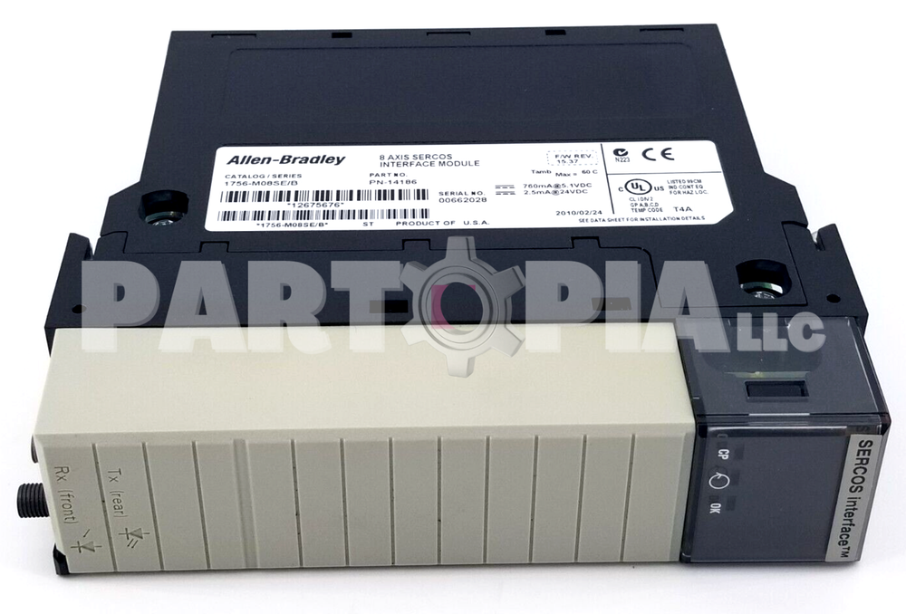 Allen Bradley 1756-M08SE /B, 8 Axis Sercos Interface Module, FW 15.37