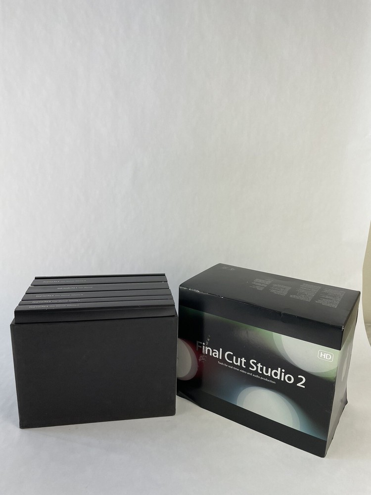 Apple Final Cut Studio 2 Pro 6 DVD Studio Pro 4 Manuals only - no software