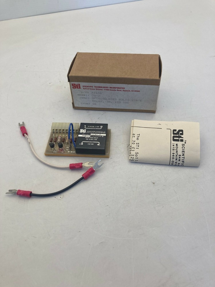 STI 41648 OS-2 SOLID STATE RELAY OPTOISOLATED 3A 125 VAC NIB