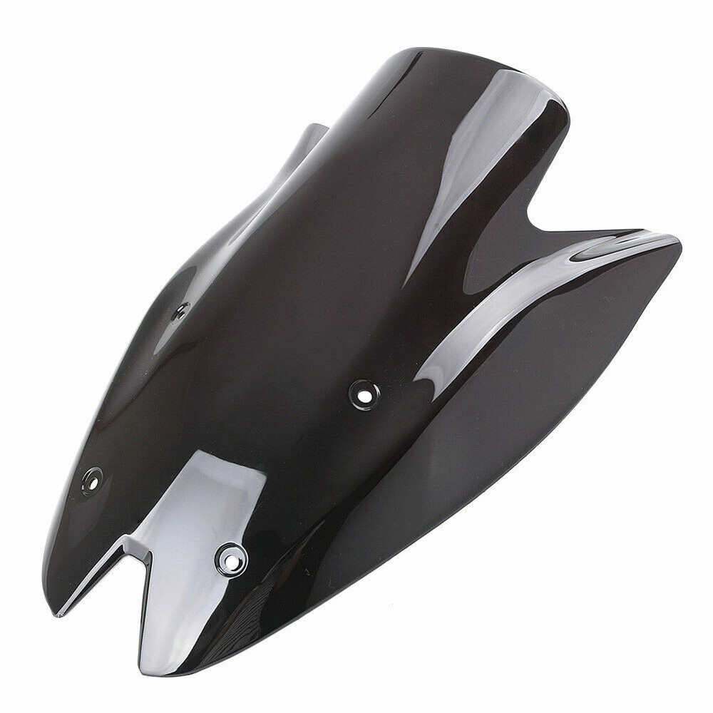 Black Double Bubble Windscreen Windshield ABS For Kawasaki Z1000 2010-2013 2012