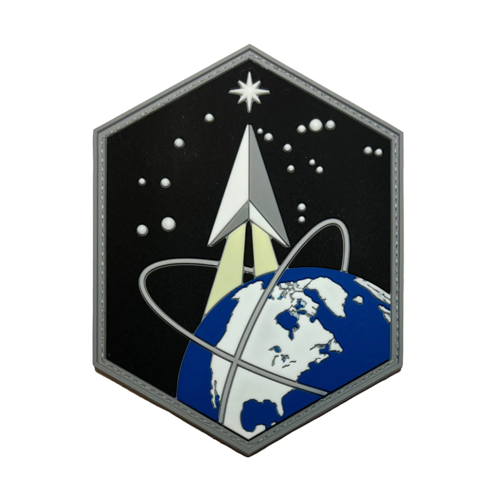 GENUINE U.S. SPACE FORCE PVC PATCH SPACE BASE DELTA 2 WITH HOOK