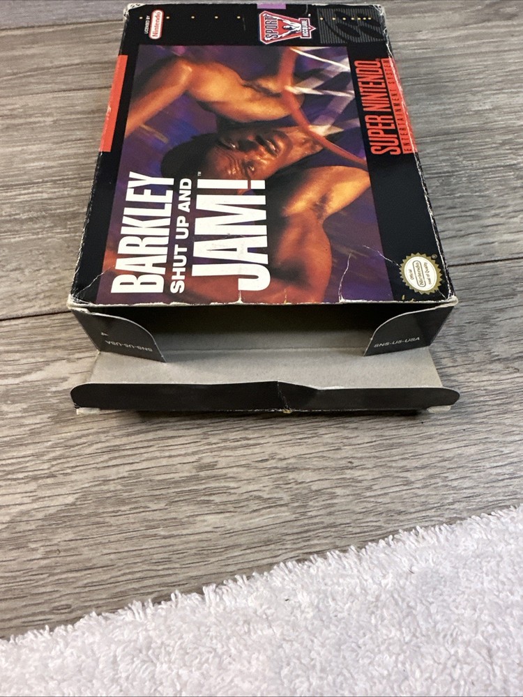 Barkley Shut Up and Jam! (Super Nintendo | SNES) Authentic BOX ONLY