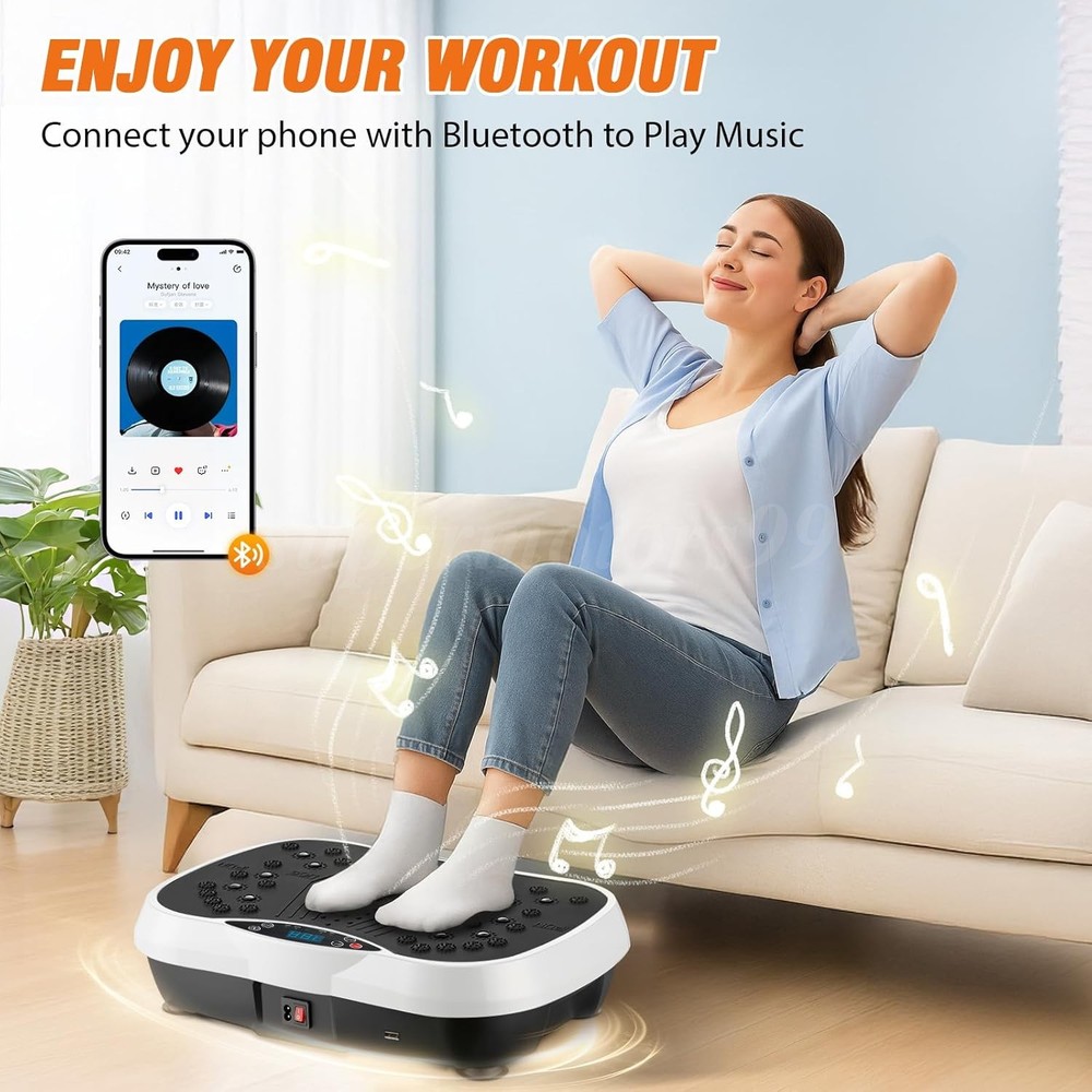 Power Vibration Plate Exercise Body Shaker Massager Vibrating Machine Platform