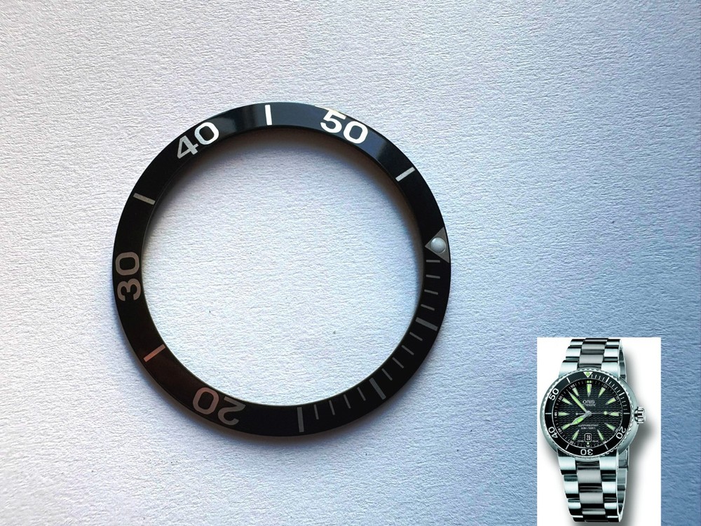 Old version Genuine ORIS Top Bezel Insert Ring Divers 7533 7533P 7533A Ø 44mm