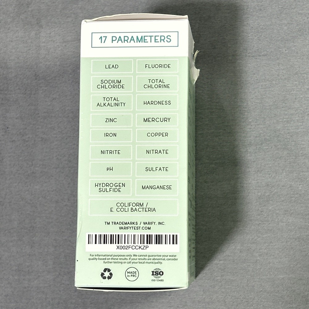 Varify 17 in 1 Complete Drinking Water Test Kit - 90+ Strips + 2 Bacteria Tests