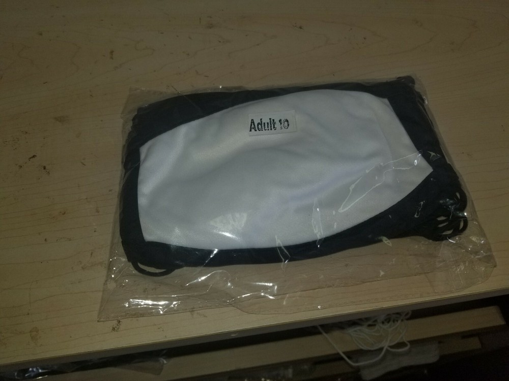 10pk SUBLIMATION Mask ADJUSTABLE