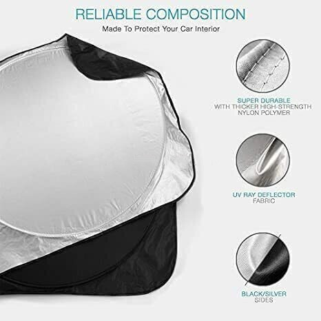 Car Sunshade Windshield Cover Foldable Block UV Rays Protect Sun Visor for BMW
