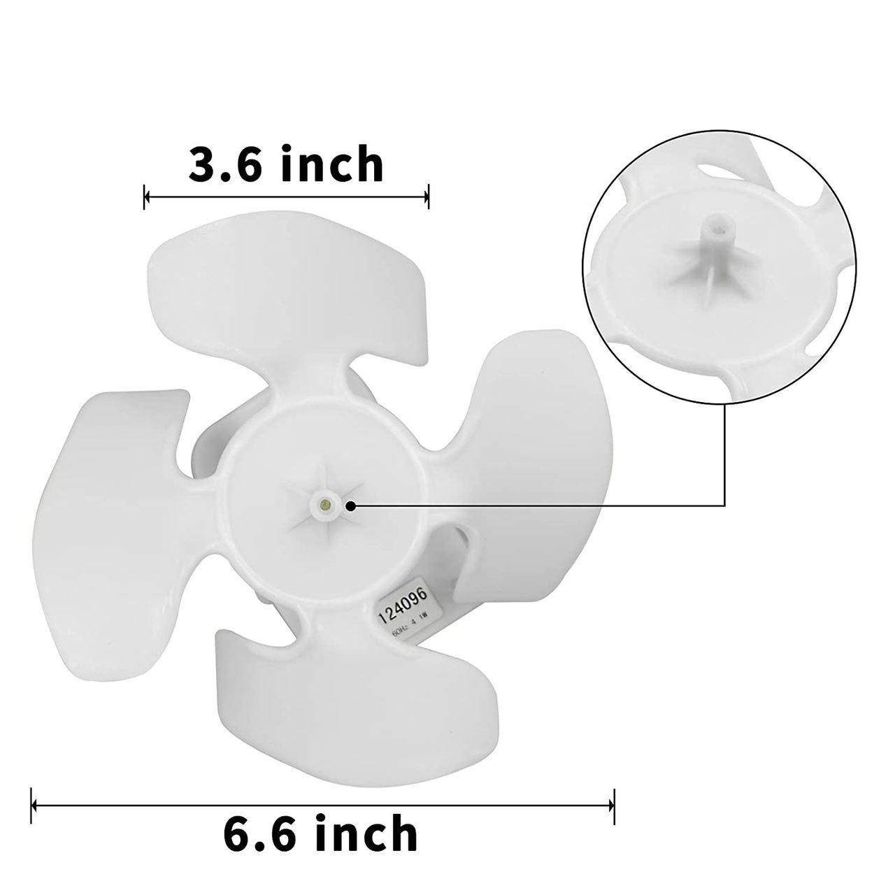 Condenser Fan Motor Set Compatible with Whirlpool Refrigerator W10124096