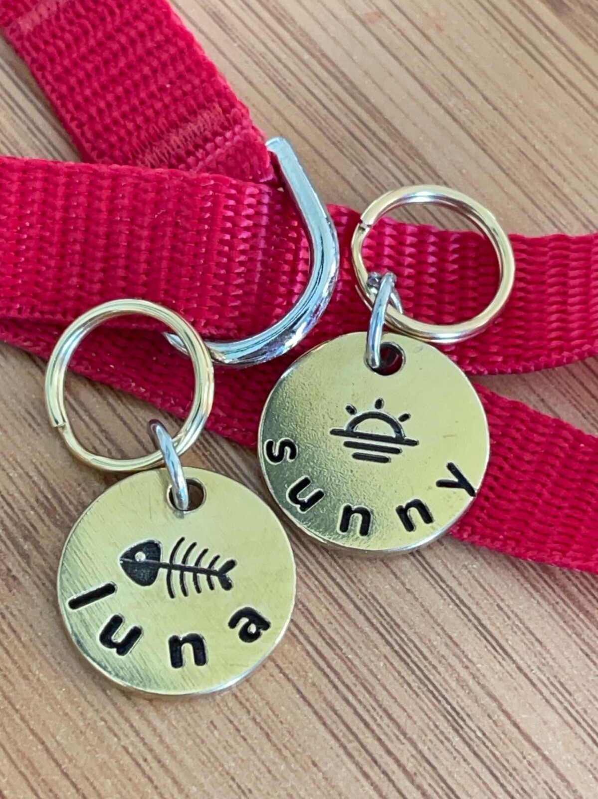 Cat ID Tag, Tiny Pet Tag, Engraved Kitten and Puppy Tag, Personalized Cat Tag