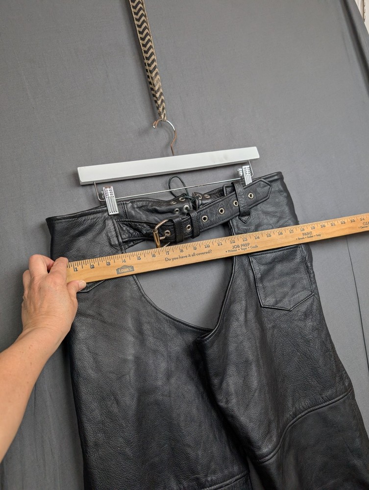 Interstate Leather Motorcycle Chaps Pants Size XXL