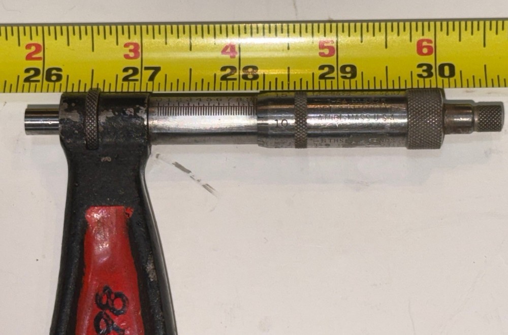 Starrett 23” – 24” Outside Micrometer #436 Ratcheting Locking