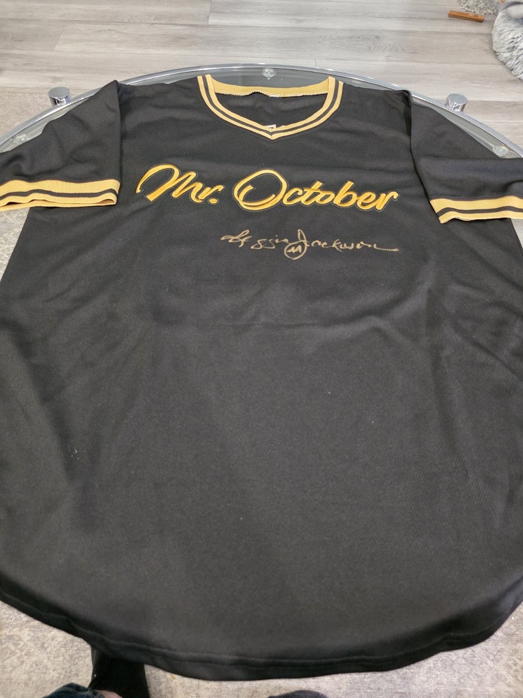 Reggie Jackson Autographed/Signed Custom Mr October PSA/DNA