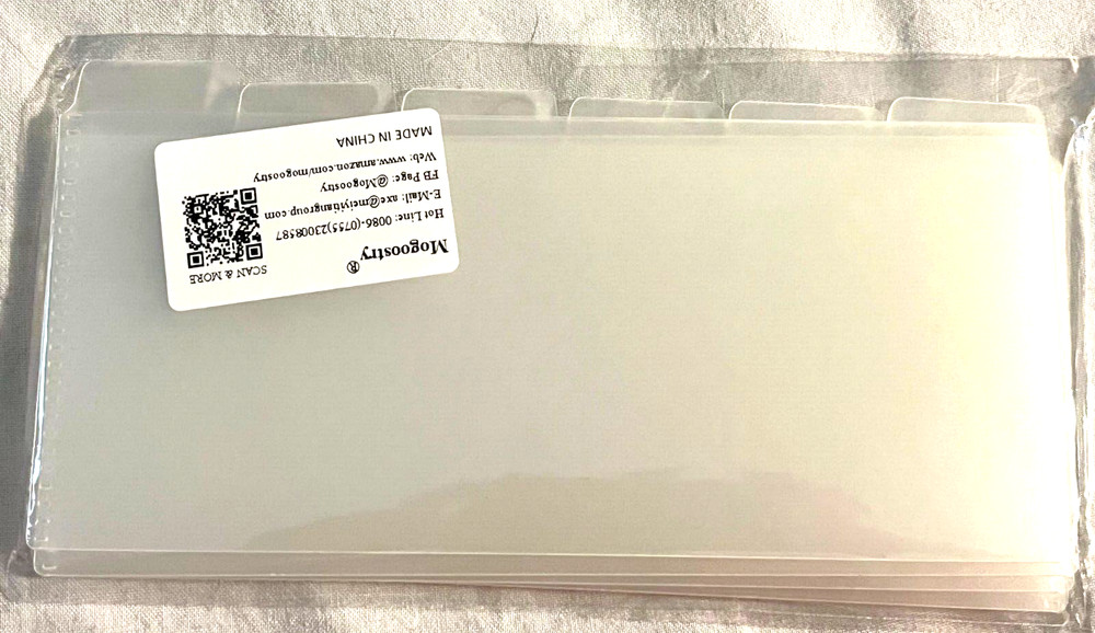 Clear Plastic Dividers for Monthly Bills