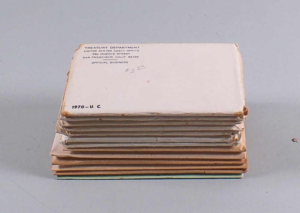 Complete Run 1970-1981 US Uncirculated Mint Sets + SBA Dollar 13 Sets