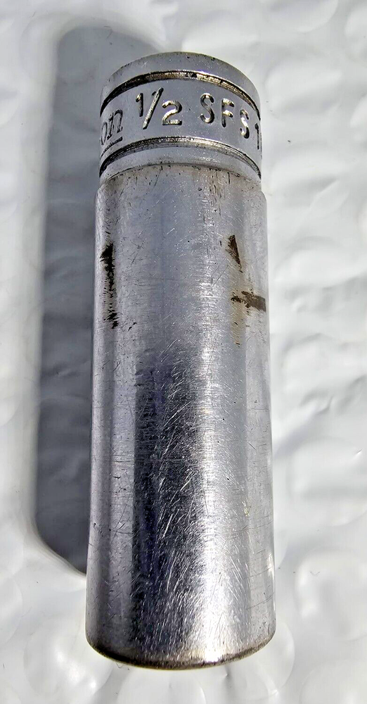 SNAP ON SFS161, 3/8" DRIVE, 1/2" SOCKET, 2.1" DEEP/HIGH, 6 POINT.