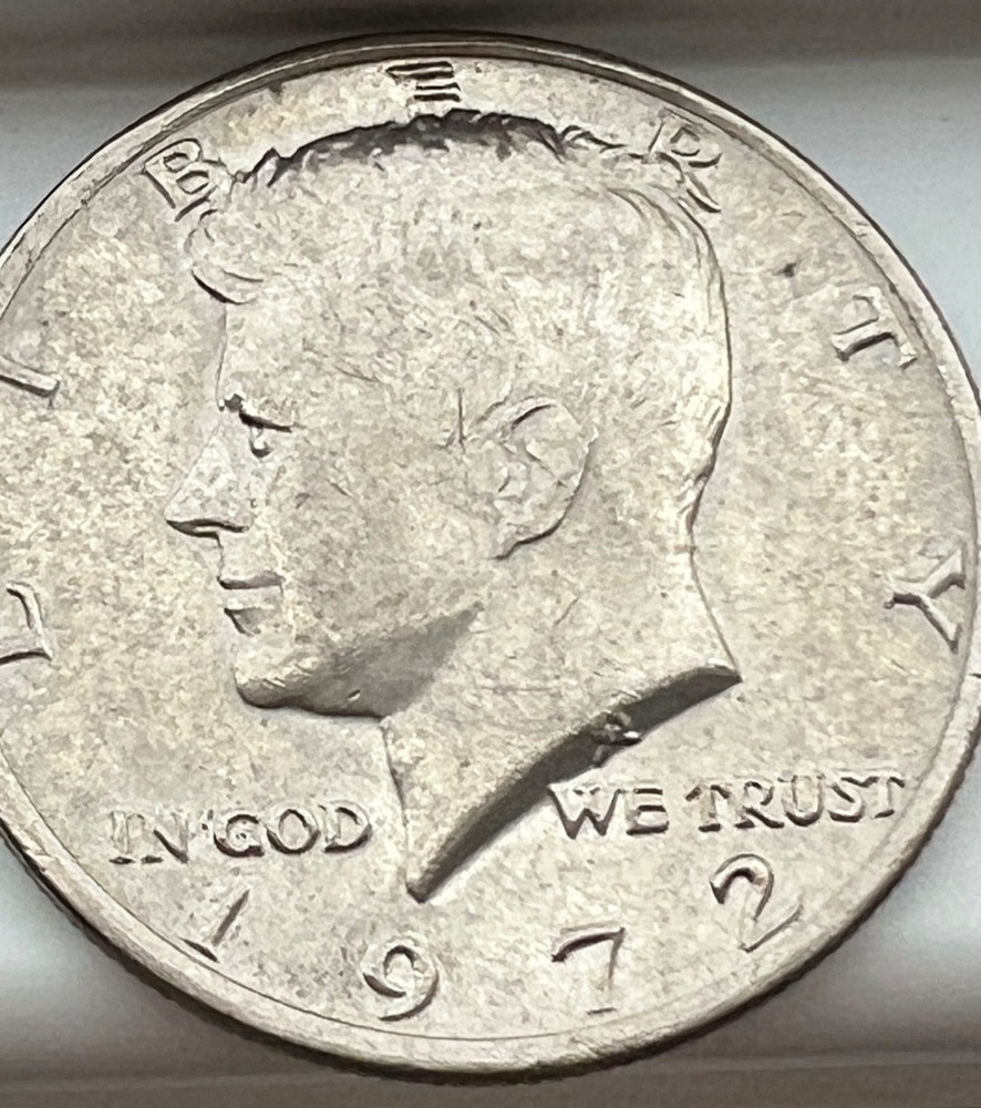RARE 1972 Kennedy Half Dollar - No Mint Mark, Multi Errors