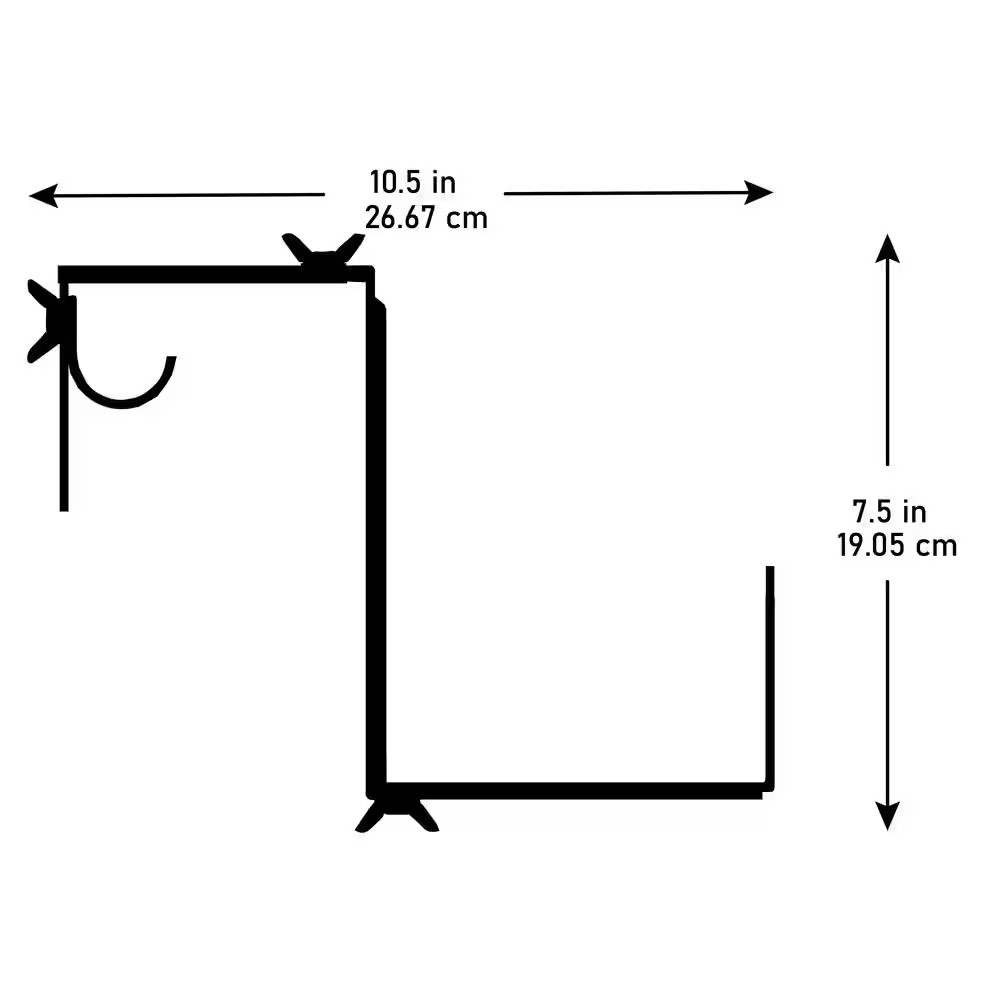 Adjustable Window Planter Box Single Metal Bracket