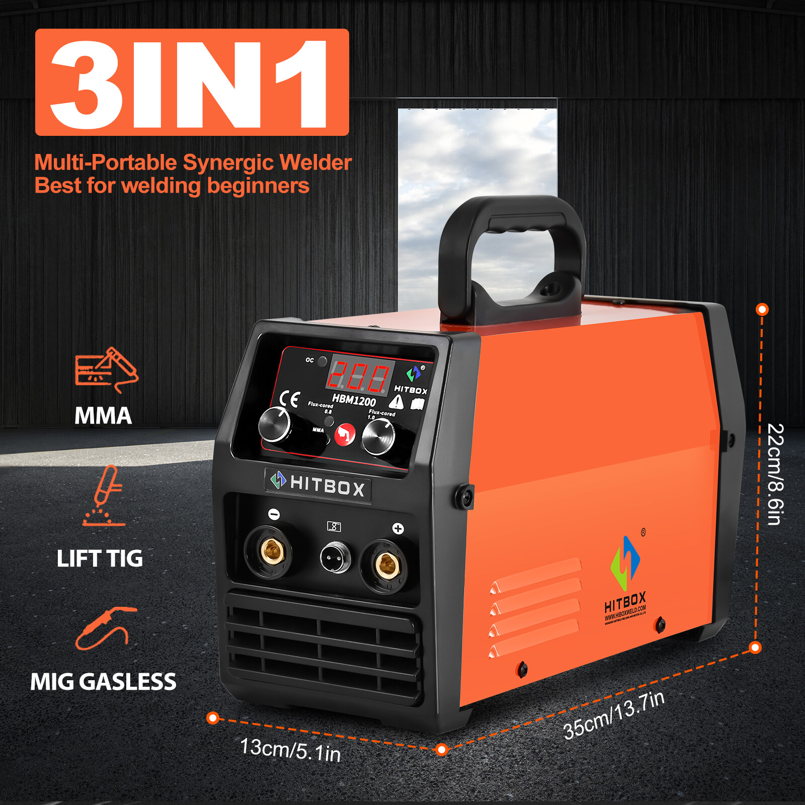 140A 3 in 1 MIG Welder 110V/220V Stick Lift TIG MIG Gasless Welding Machine US