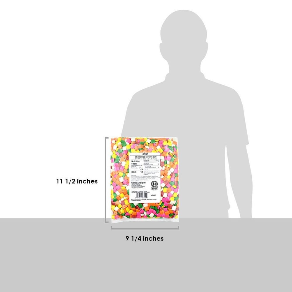 Bulk Chewing Gum Refills, Assorted Chicle - 64oz