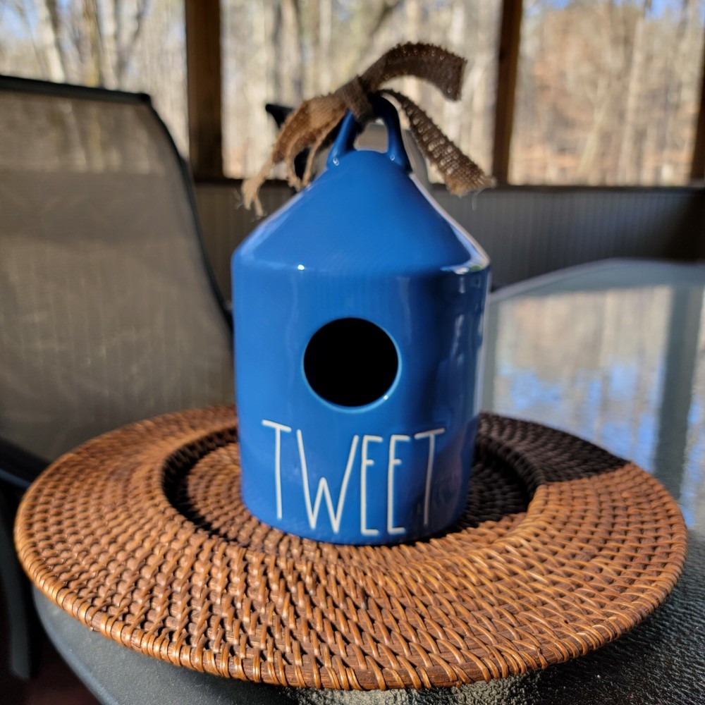 TWEET Bird House BLUE by RAE DUNN