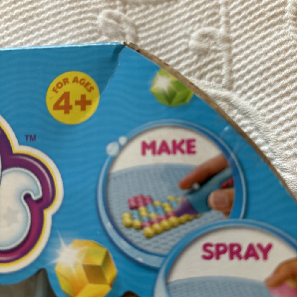 NEW Toy Beados Mega Bead Refill Pack 10 colors Gem+Glitter 2000 Beads Creative