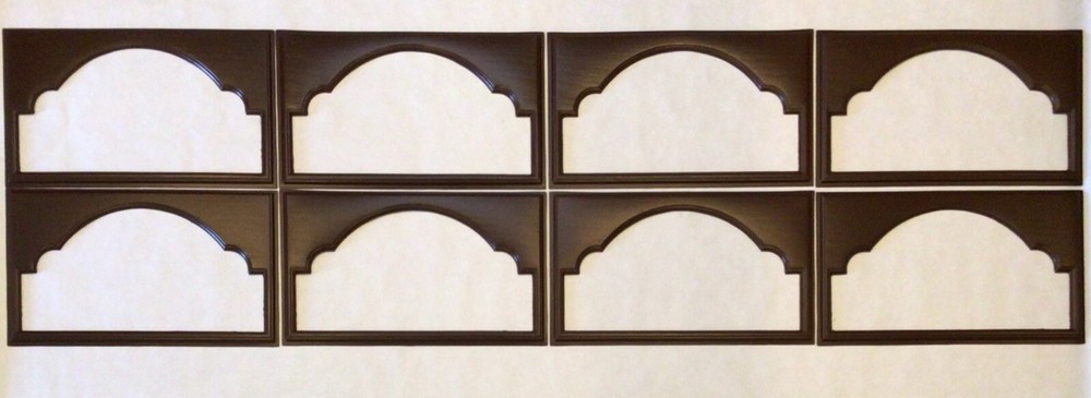 12 Amarr Cathedral Replacement Insert for Short Panel Amarr Garage Door Mahogany