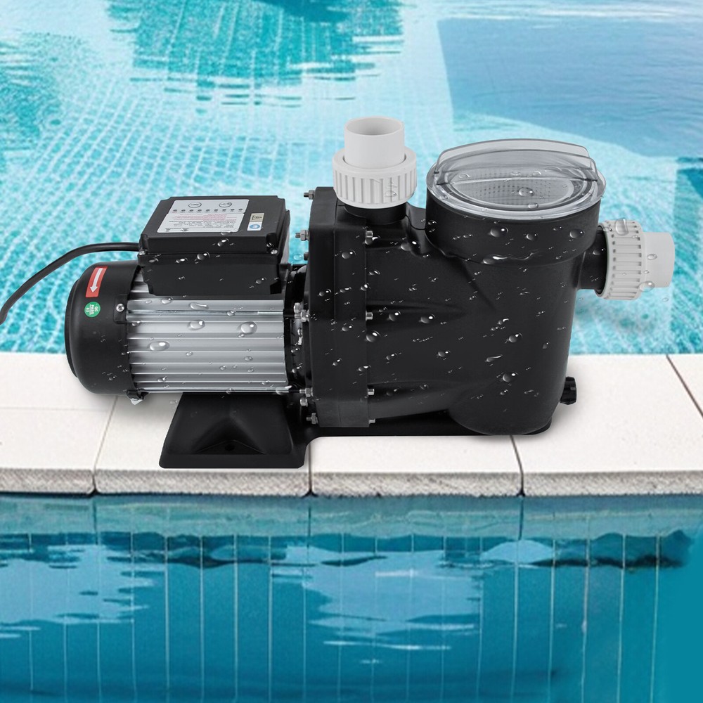 2HP Pool Pump Self Primming Swimming Pool Pump 118GPM 52ft w/Strainer&Timer 110V