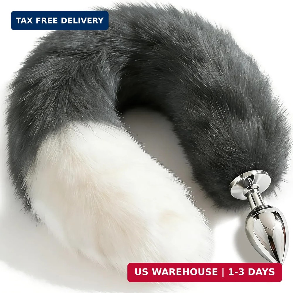 Fox Tail Plug with Detachable Butt Plug, Thickened and Extended Butt Plug Tail F