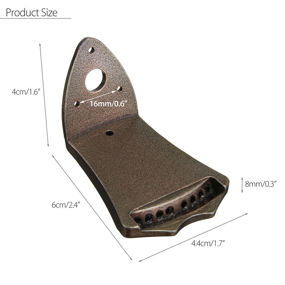 Bronze 8 String Mandolin Tailpiece Rectangle Guitar Instrument Accessories Part