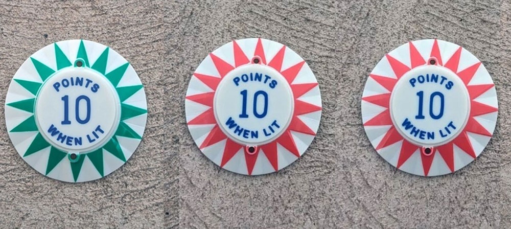 Williams Teacher's Pet  Pinball Machine POP BUMPER CAP SET