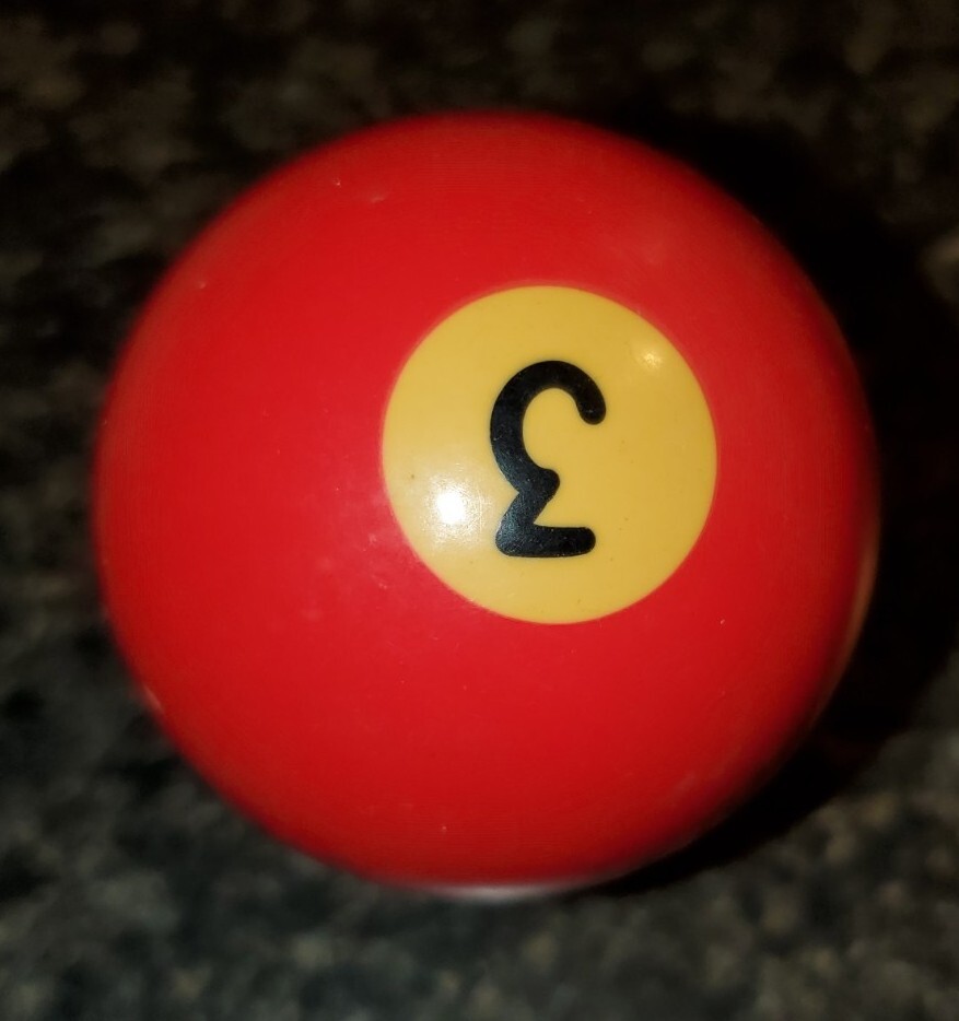 Replacement Regulation Pool 3 Ball Solid Red