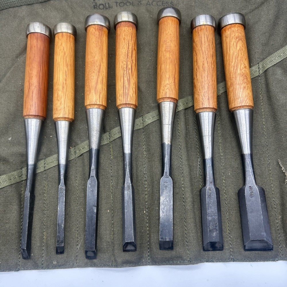 Vintage Japan Wood Working Tools US ROLL TOOL & ACCESS